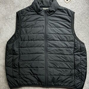 Men's Black Quilted Vest